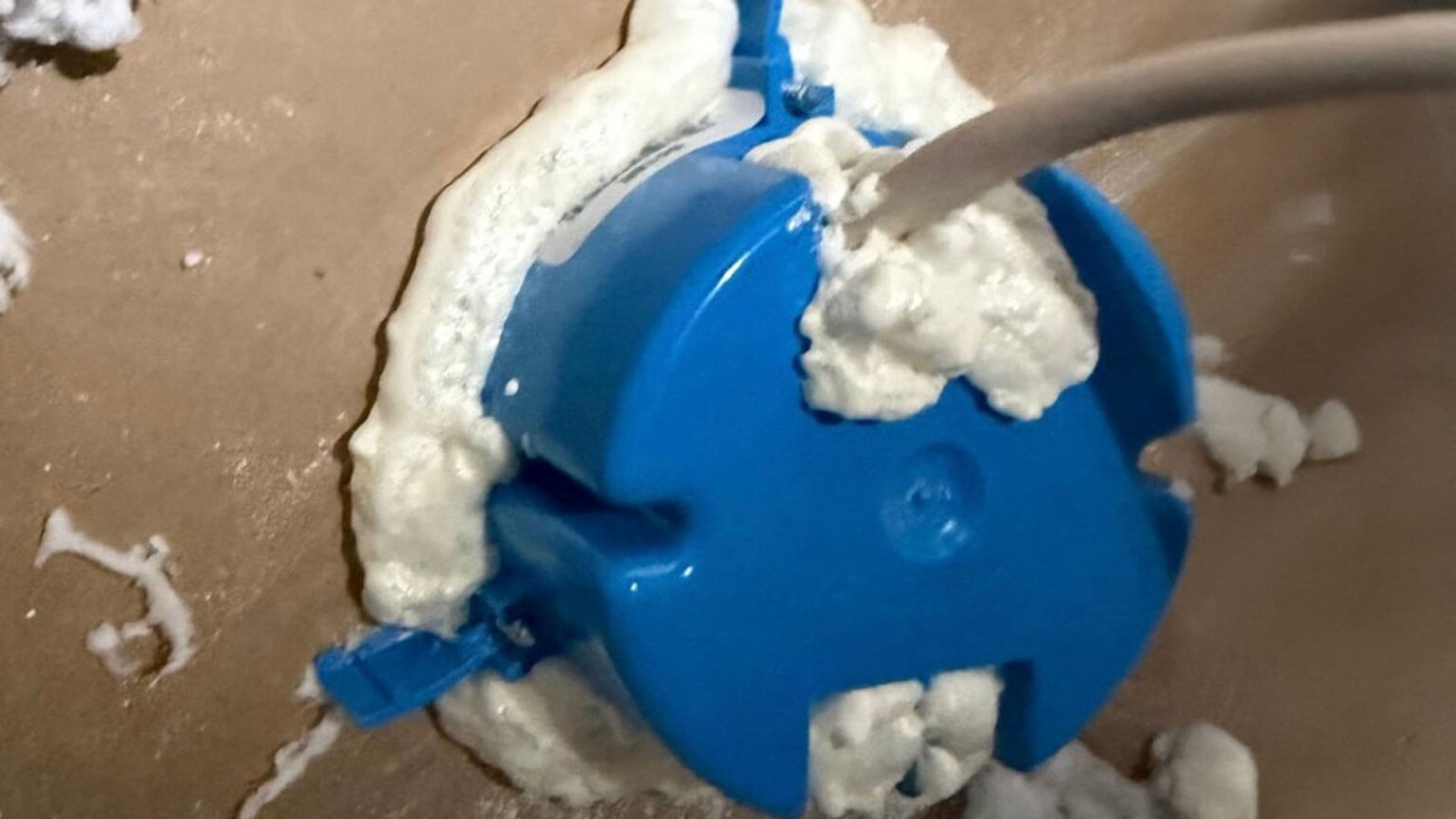 Wiring hole after sealing