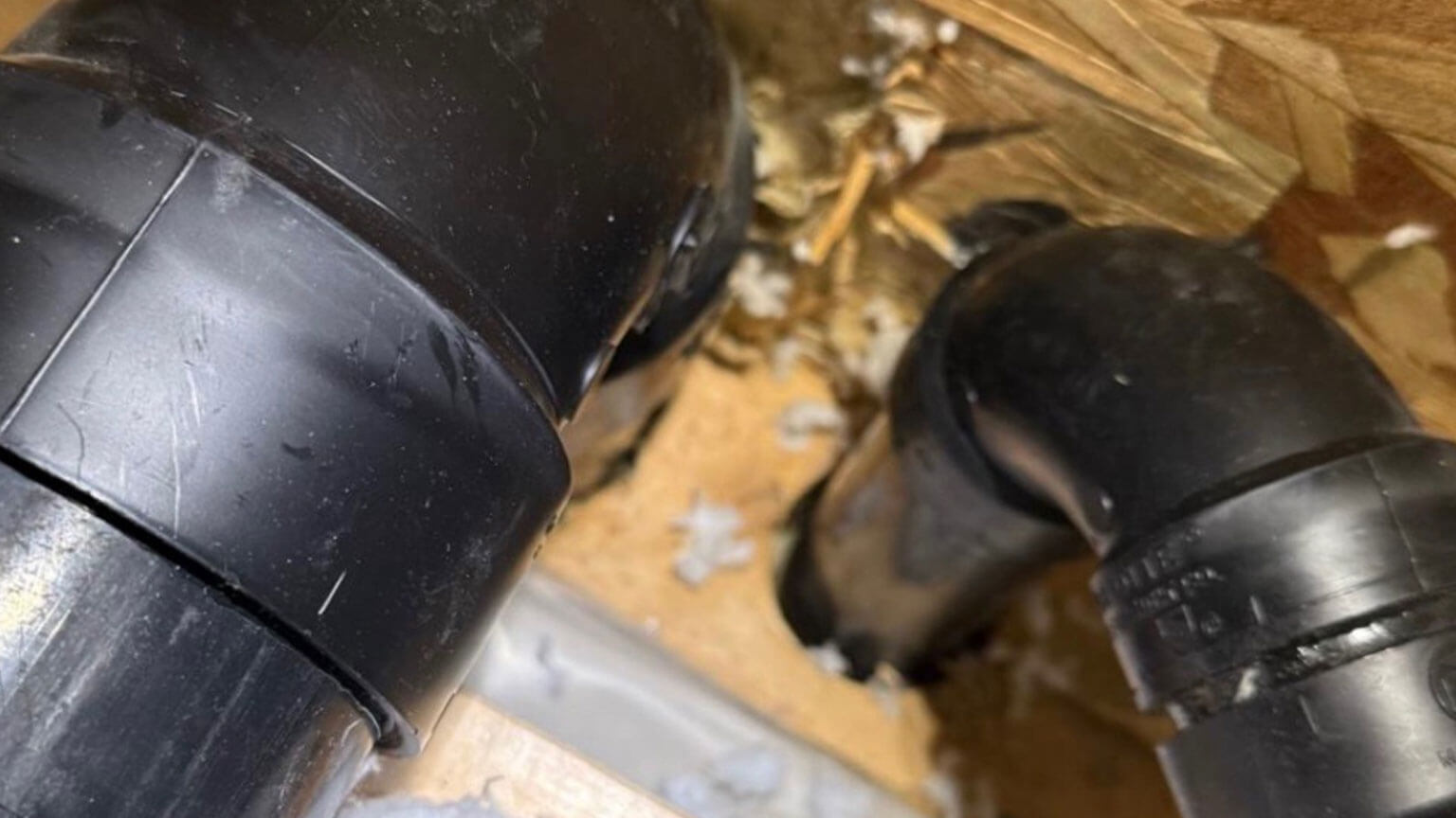 Recessed light before sealing